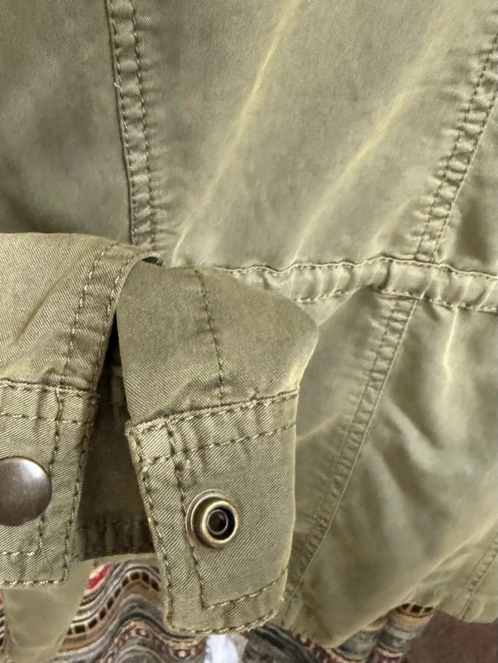 hinge Olive Utility Drawstring Jacket - Picture 6 of 10